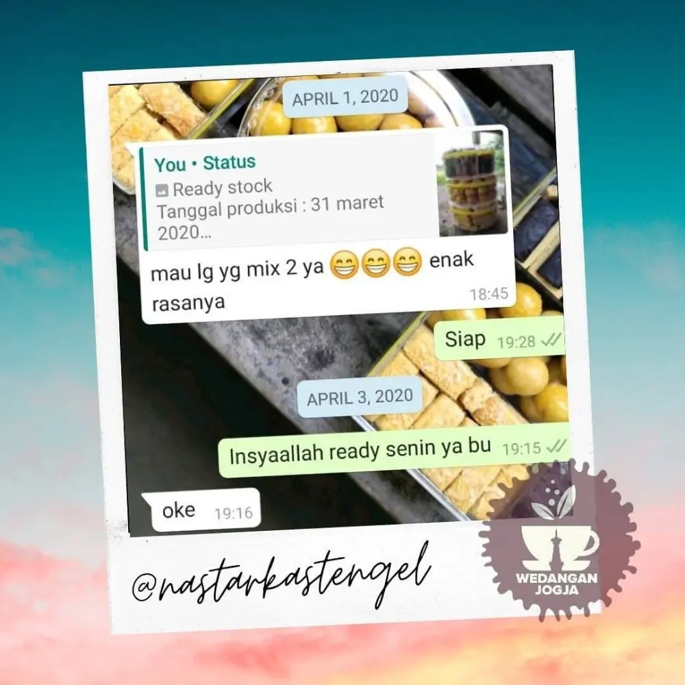 Review Kue Kering Homemade Jogja: Testimoni Pelanggan NastarKastengel